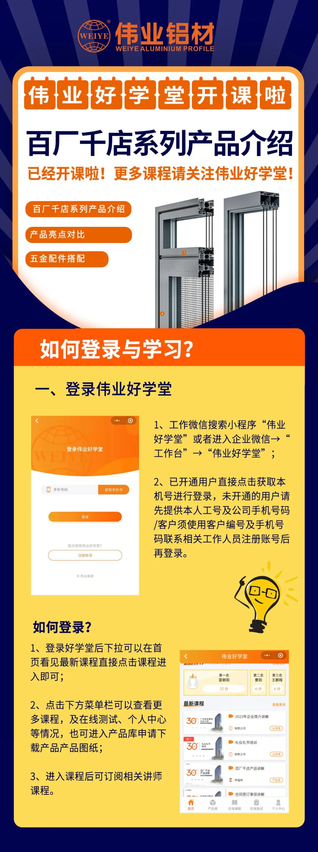 开课啦！百厂千店系列产品先容已上线一定发勤学堂，，，，快get最新课程